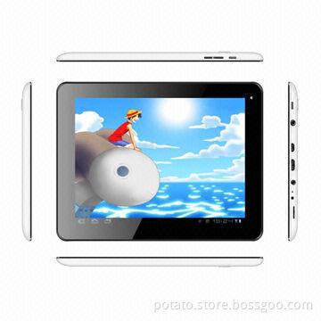8-inch Rockchip RK3188 Quad-core Google's Android tablet PCs with Bluetooth, 4 Sides G-sensor